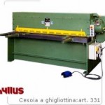 Cesoie a ghigliottina Hyllus con incavo ad azionamento idraulico - Modelli Iota-Ro-Sigma-Alfa-Kappa - Art.330-331-331B-334