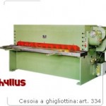 Cesoie a ghigliottina Hyllus con incavo ad azionamento idraulico - Modelli Iota-Ro-Sigma-Alfa-Kappa - Art.330-331-331B-334